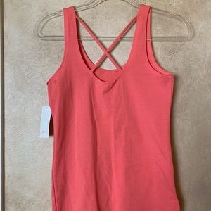 Frenchi brand tank top with cross-cross strap detail NWT